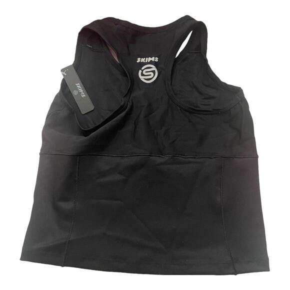 SKIMS Limited Edition Performance Cropped Tank Top Racerback Active Onyx Size XS - Picture 5 of 7